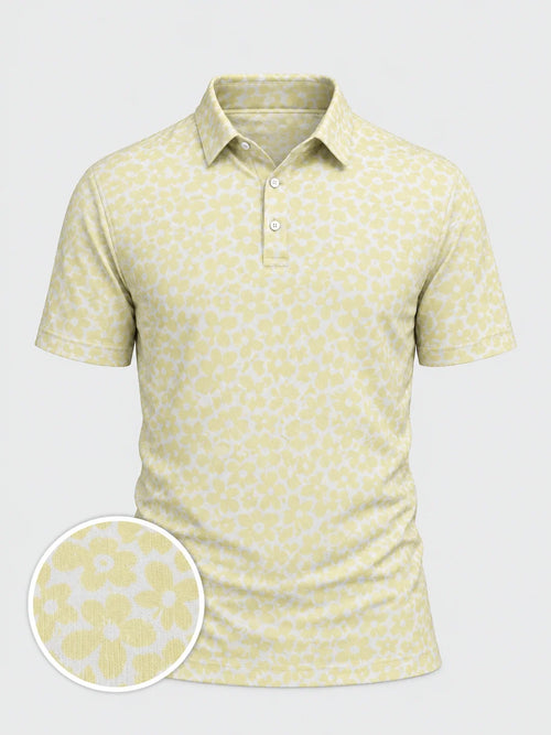 Sunny Bloom Performance-Golf-Poloshirt