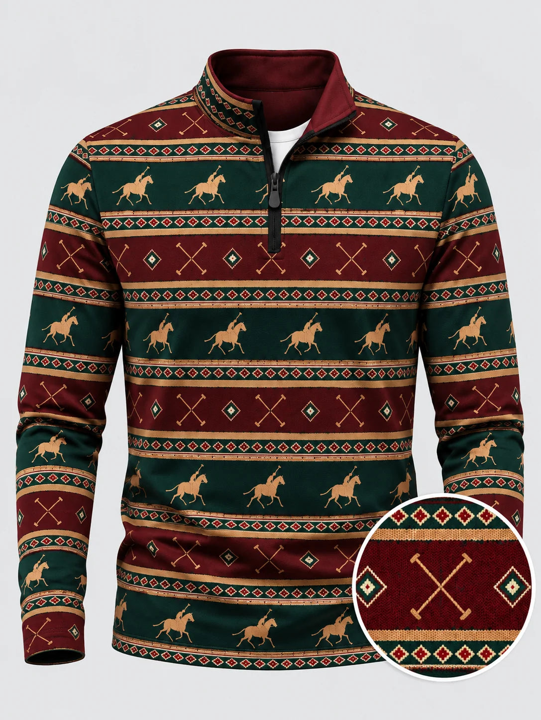 Polo-Club Performance-Quarter-Zip-Pullover
