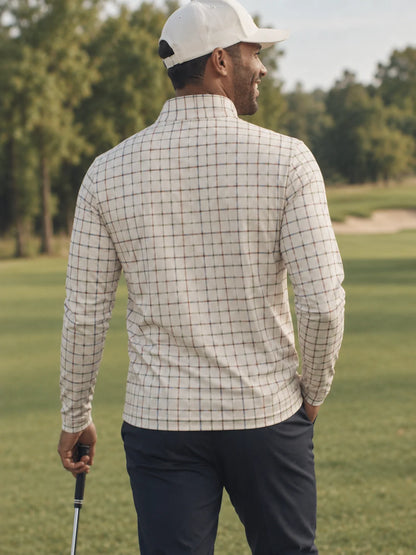 Heritage Check Golf Quarter-Zip-Pullover